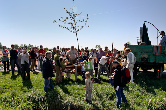 Demonstration von Gendreck-weg in Rodelheim/Kitzingen